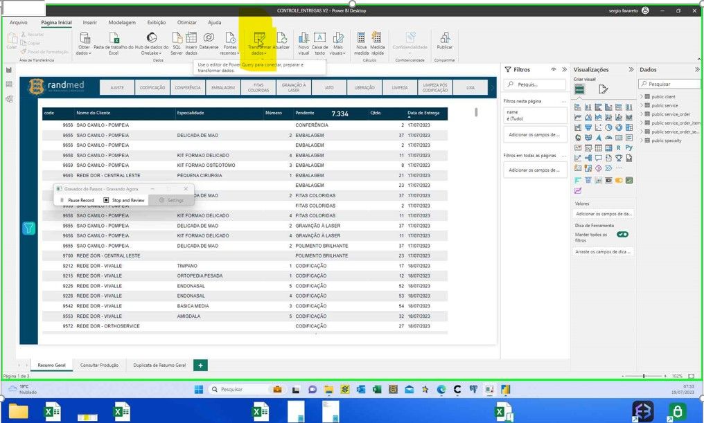 Table becoming blank after transforming data - Microsoft Fabric Community