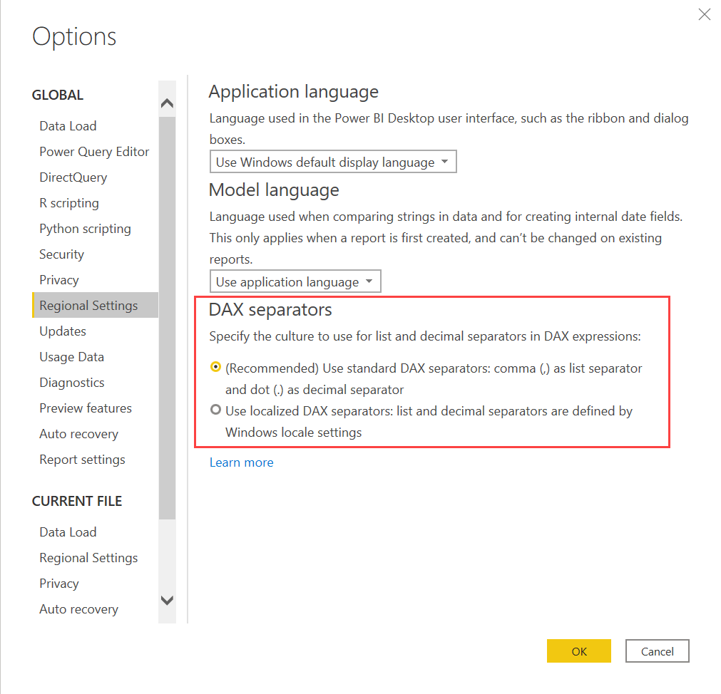 Solved: DAX formula not recognizing period (.) - Microsoft Fabric Community