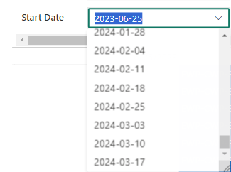 power bi paginated report dropdown auto scrolling - Microsoft Fabric ...