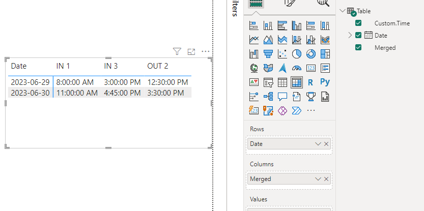 Solved: matrix visual show all values - Microsoft Fabric Community