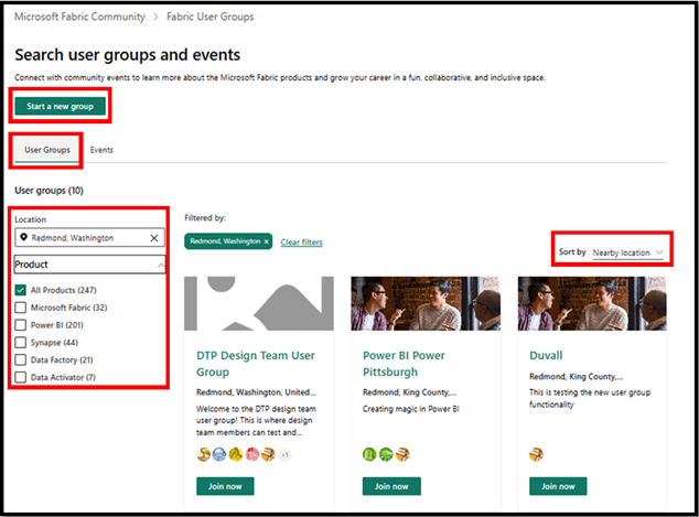New functionality for Fabric User Groups - Microsoft Fabric Community