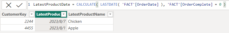 Get latest value from FACT table? - Microsoft Fabric Community