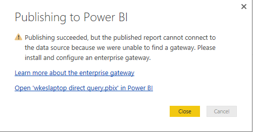 Solved: unable to find a gateway - Microsoft Fabric Community