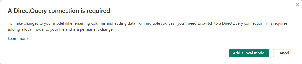 Solved: Live connection and Direct query - Microsoft Fabric Community