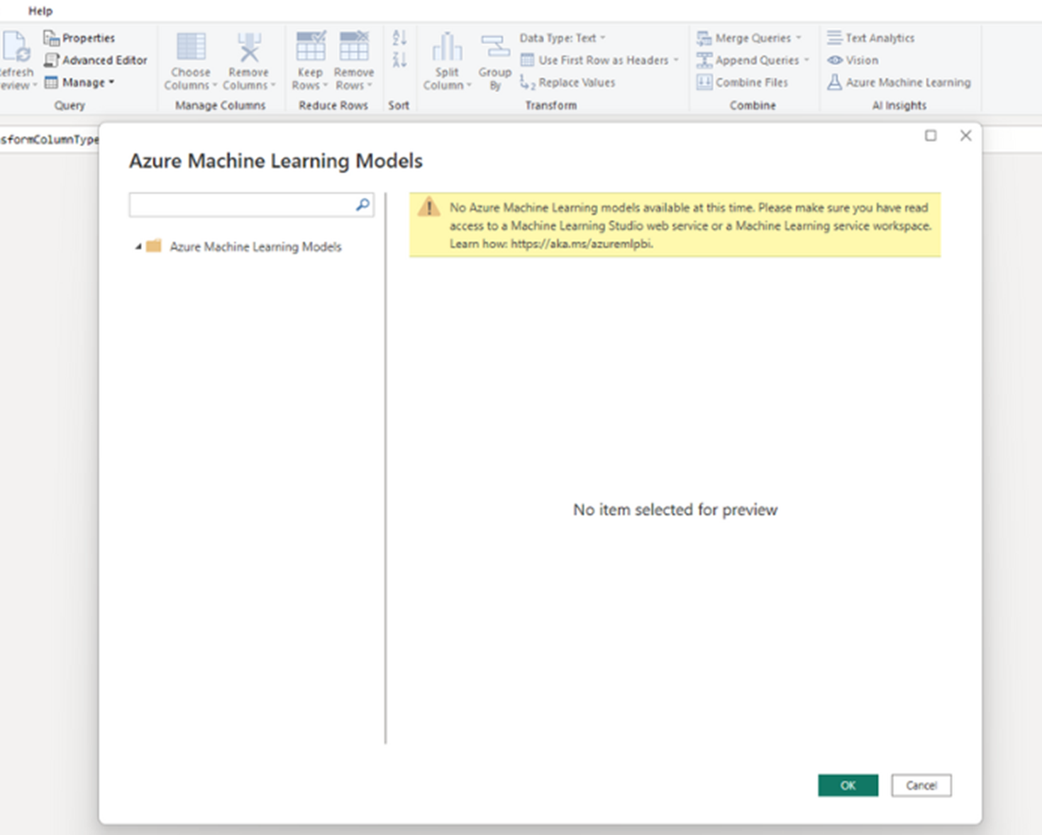 Azure Machine Learning model doesn't show up in Po... - Microsoft ...