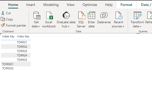 Building a data table - Microsoft Fabric Community