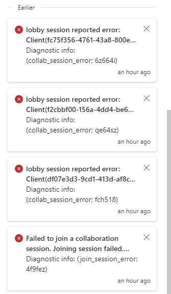 Lobby session error report - Microsoft Fabric Community
