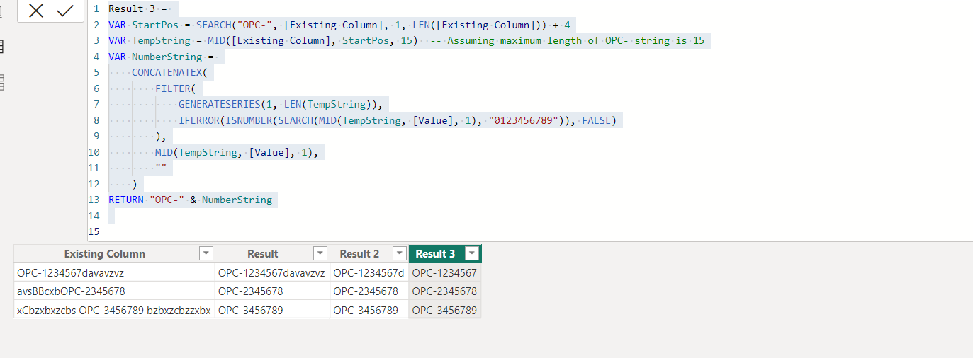 Solved: Create new column with some data from other column ...