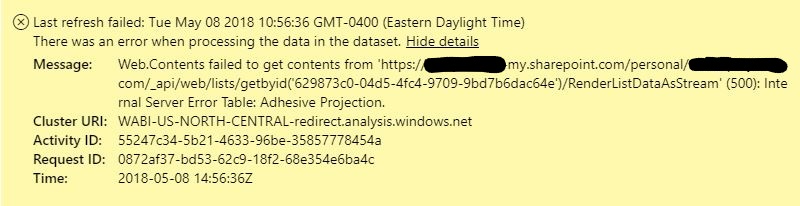 Unable to Connect to Sharepoint File - Microsoft Fabric Community