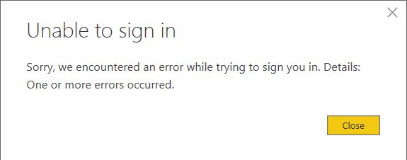 Solved: Power BI desktop - Login Error - Microsoft Fabric Community
