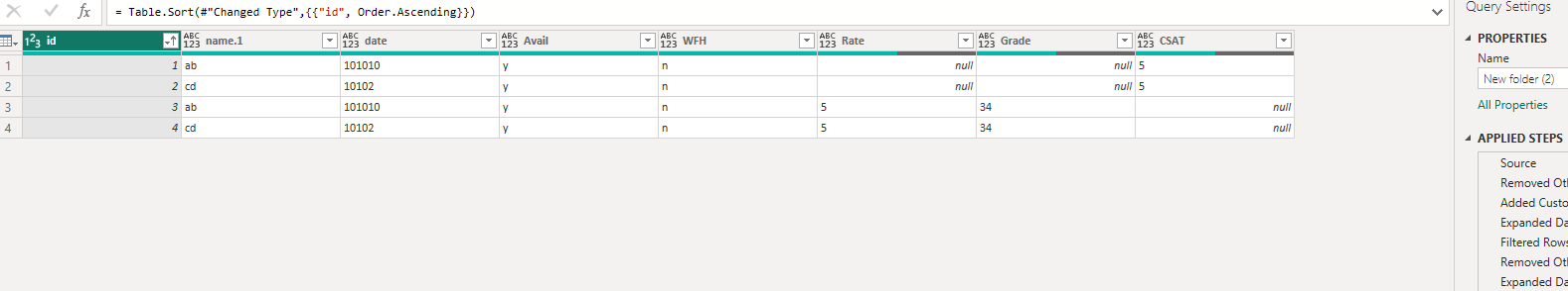 Combine multiple files with dynamic headers - Microsoft Fabric Community