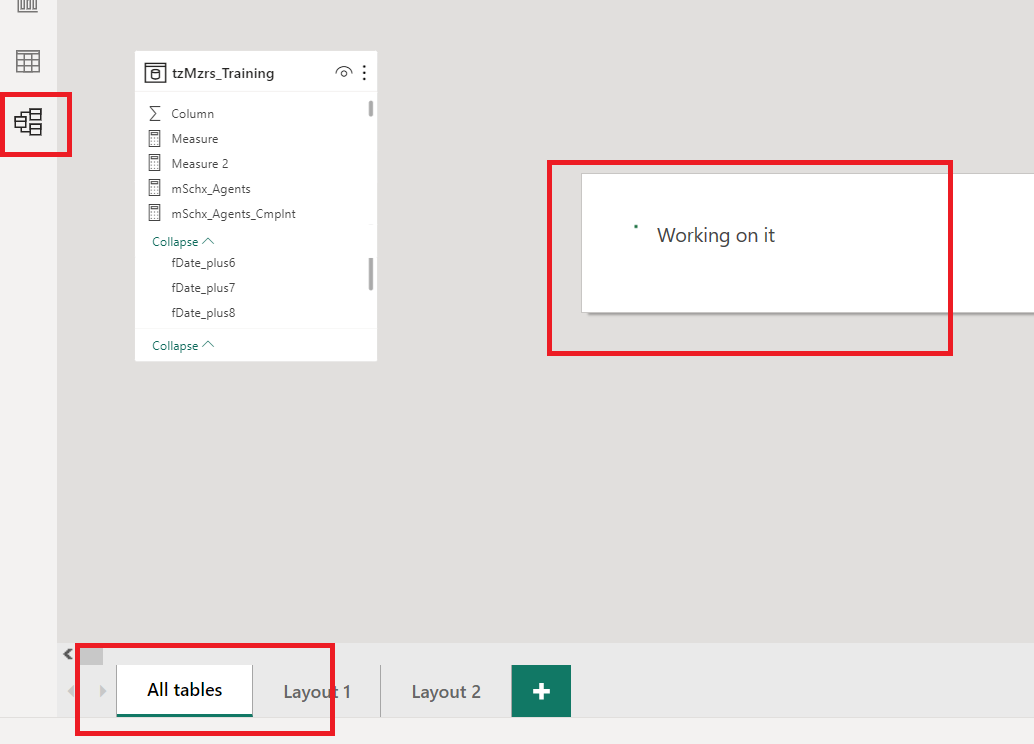 Model View, unable to view 'All Tables' - Microsoft Fabric Community