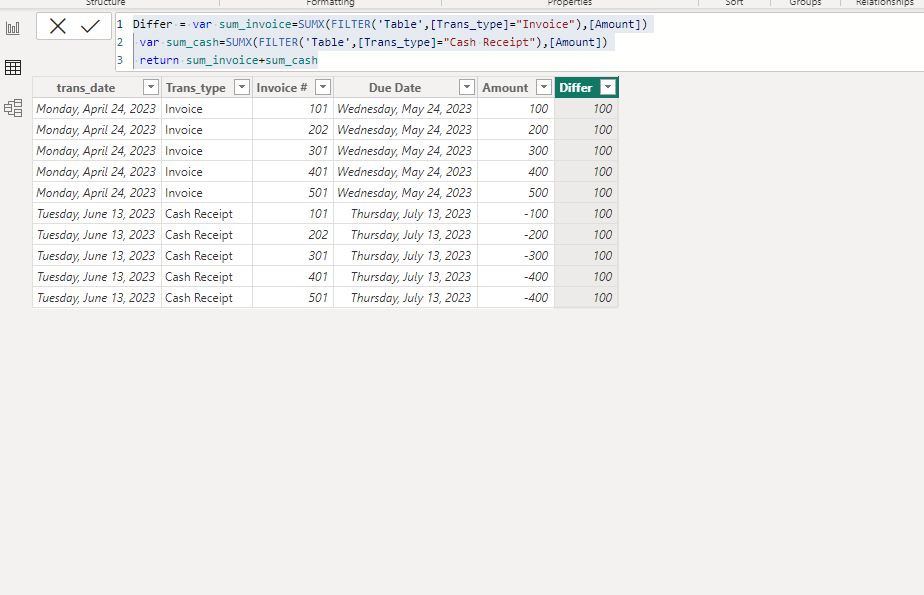 Calculation between Rows with conditions - Microsoft Fabric Community
