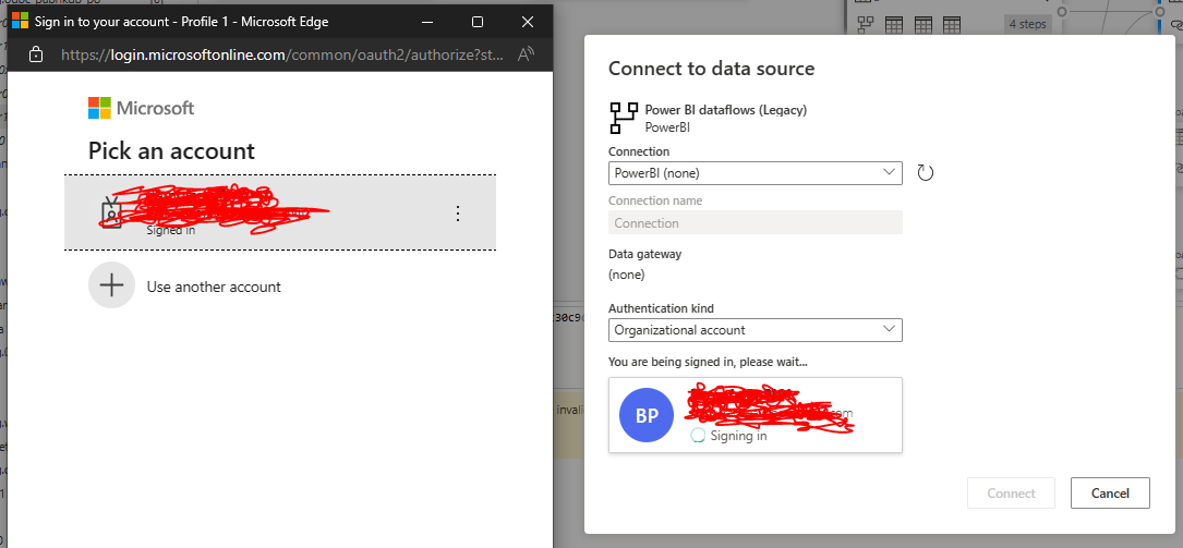 Power BI dataflows (legacy) keep error : The crede... - Microsoft ...