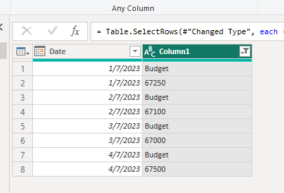 Solved: Power query: How to reference the row below a key ...