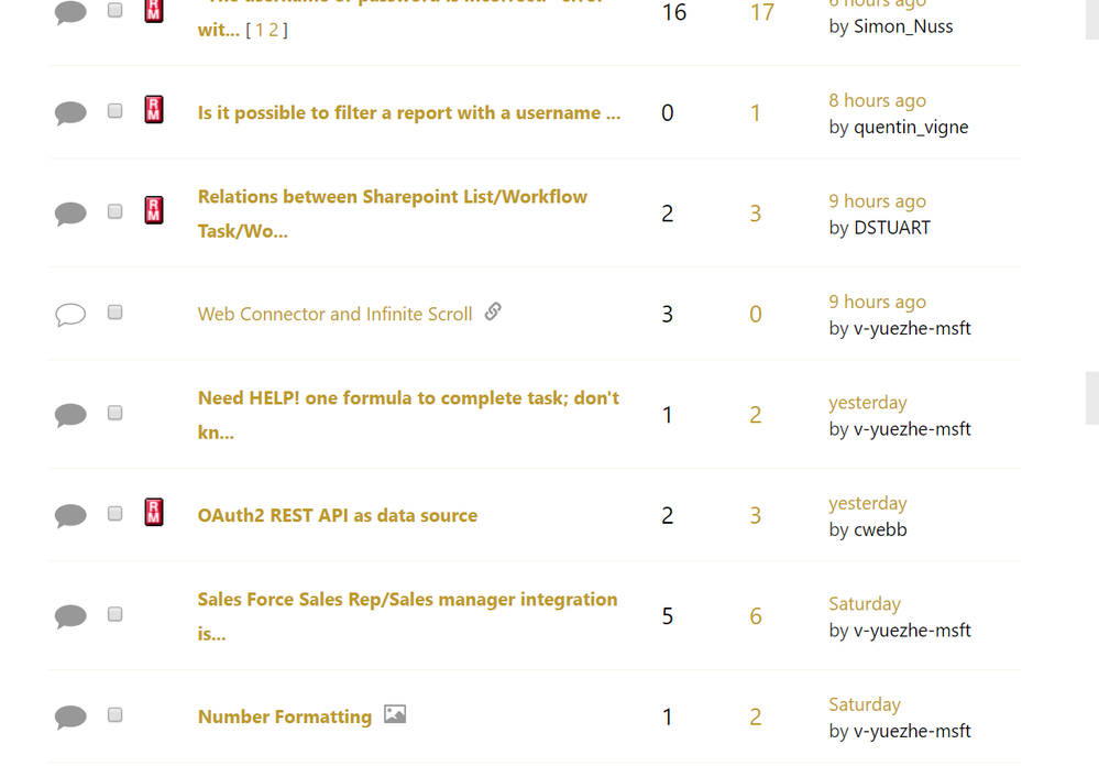 View of the "Integrations w/ Files and Services" Board.