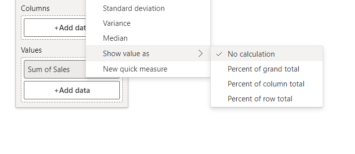 Solved: Missing Show Values As in Matrix (Can't show value ...