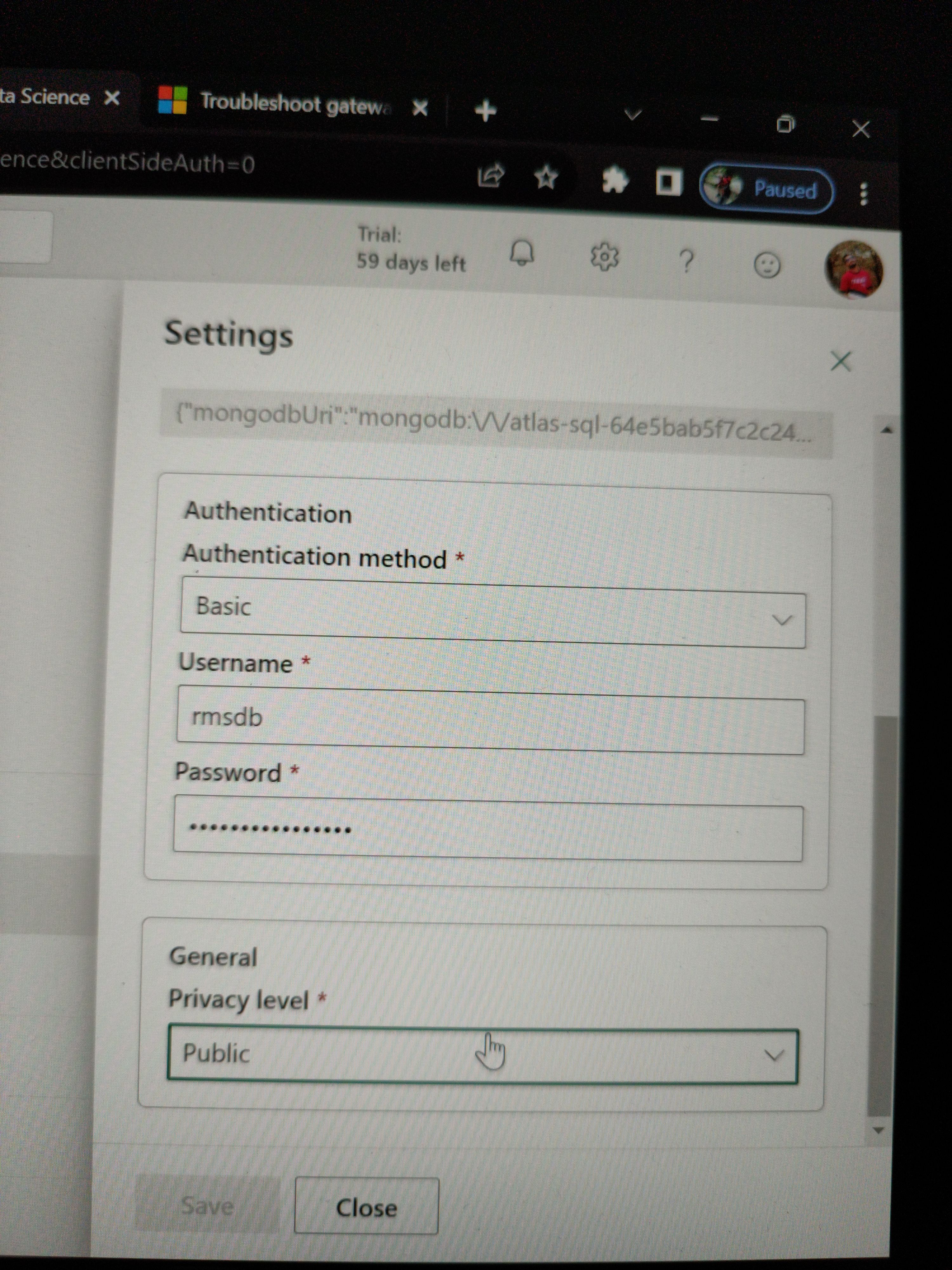 Save button is disabled - Microsoft Fabric Community