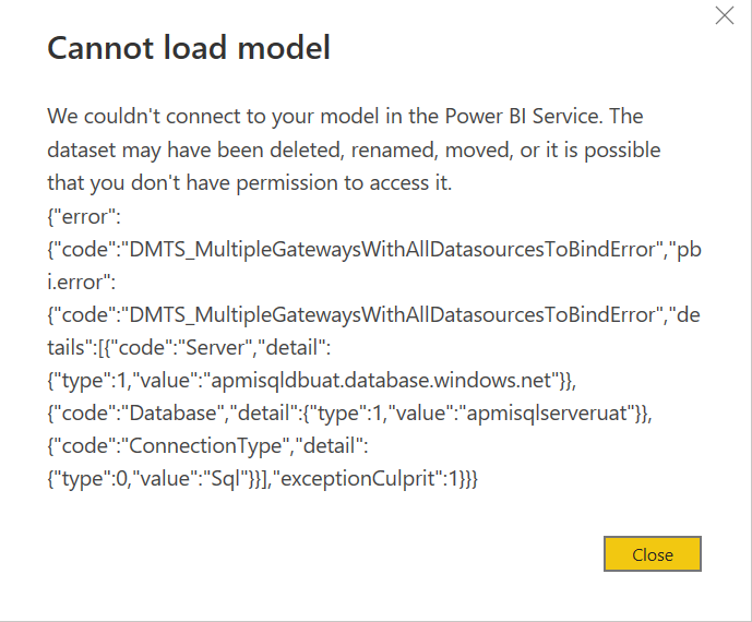 Error in uploading Power BI Dataset - Microsoft Fabric Community