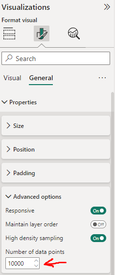 How to specify the number of data points for a Sca... - Microsoft ...