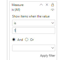 Filter a column of table and create a measure - Microsoft Fabric Community