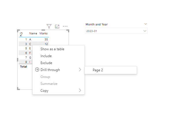 Help on Drillthrough Developing - Microsoft Fabric Community