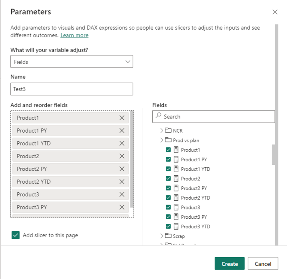 Group Measures as field parameters - Microsoft Fabric Community