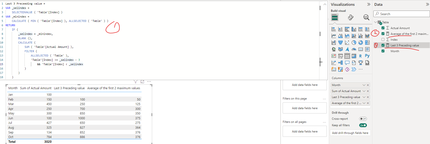 Solved: How to calculate average for sum of 1st max and 2 ...