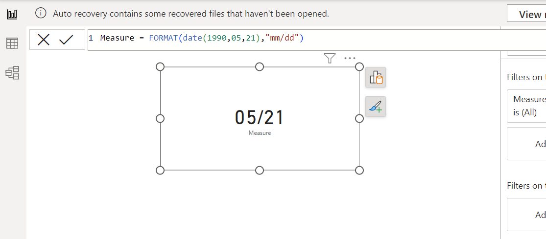 Change date format on an Area Chart - Microsoft Fabric Community