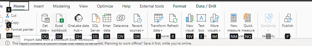 Ribbon Access keys ( ALT ) - Microsoft Fabric Community