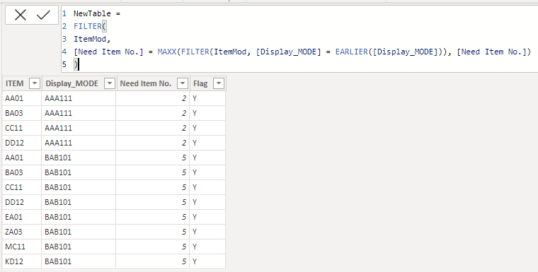 Solved: Create column or new table with existing column an ...