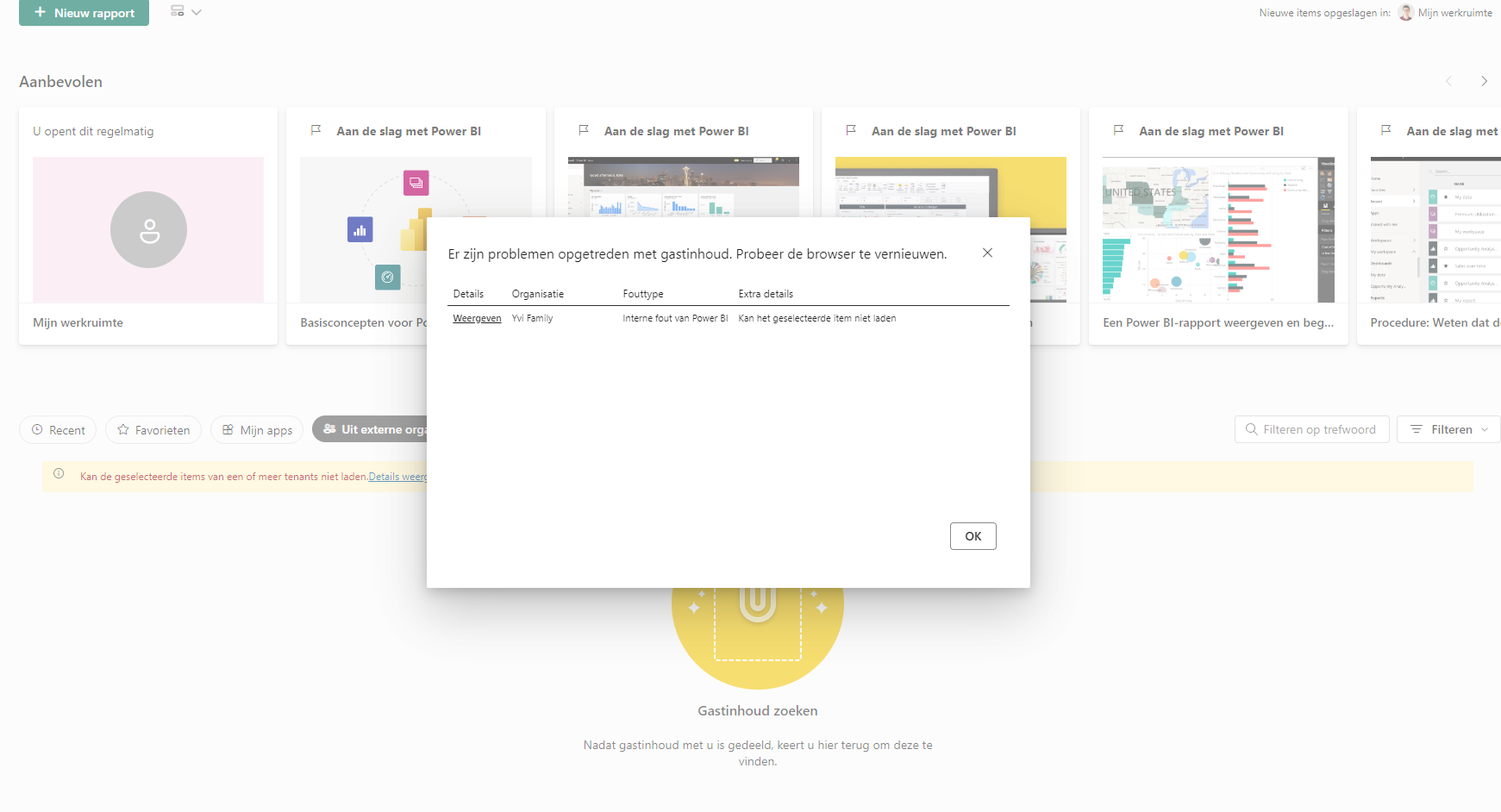 Reports from external tenant gives error - Microsoft Fabric Community