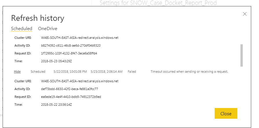 Refresh error - Microsoft Fabric Community