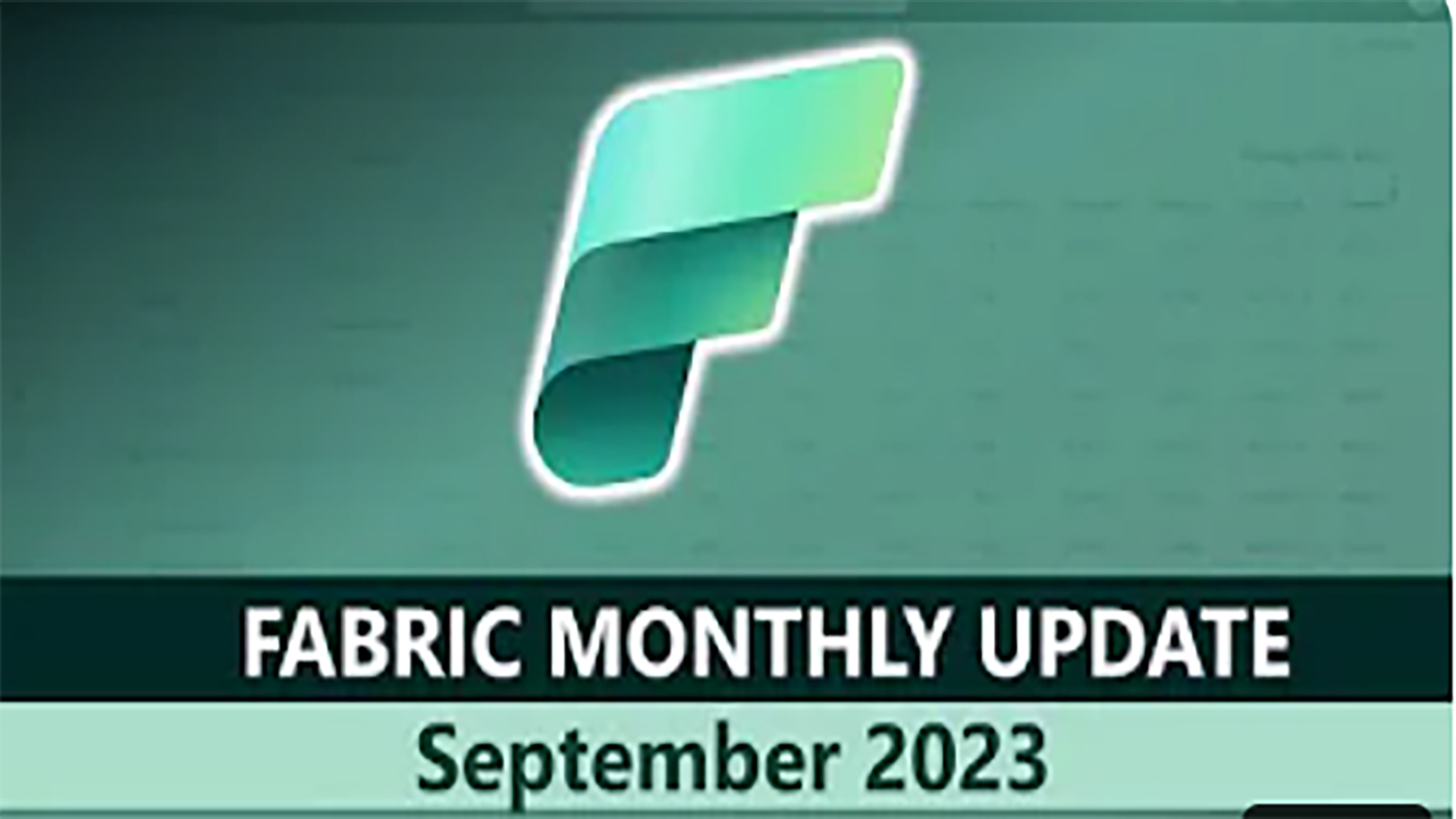 Fabric Monthly Update - September 2023 - Microsoft Fabric Community