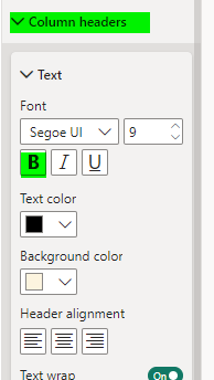 Is it possible to bold subtotal rows in a table? - Microsoft Fabric ...