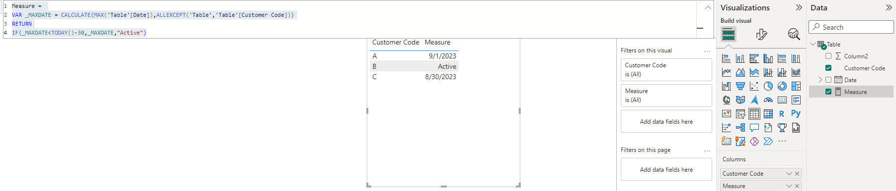 how can I write this formula in Dax - Microsoft Fabric Community
