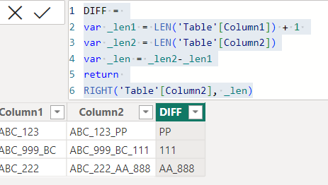 Solved: Remove duplicate text between columns - Microsoft Fabric Community