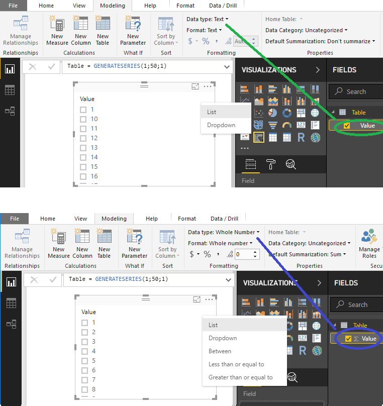 Between slicer not visible - Microsoft Fabric Community