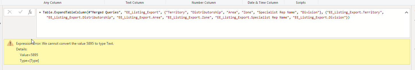 Expression Error: We cannot convert the value 5895... - Microsoft ...