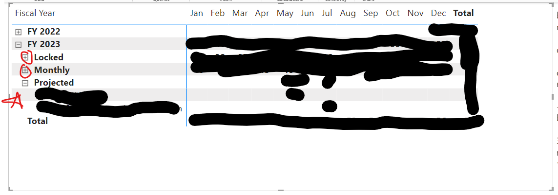 Matrix not properly expanding - Microsoft Fabric Community