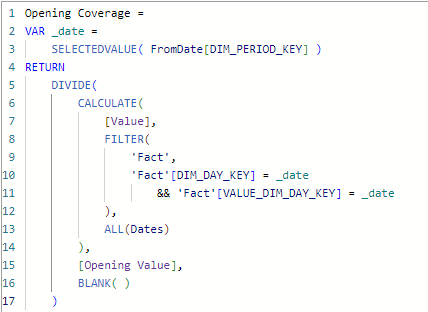 Create Opening Measure - 2 Columns of Dates to equ... - Microsoft ...