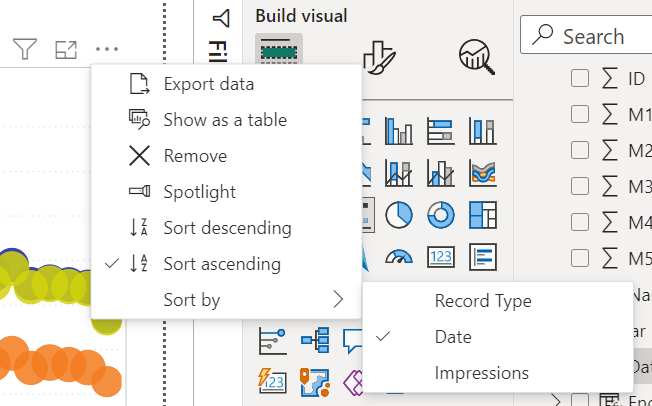 Scatter chart X axis date not ranking - Microsoft Fabric Community