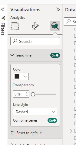 Help!!! How do I add trendline to scatter plot - Microsoft Fabric Community