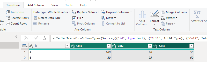 How to add columns to a table based on selection b... - Microsoft ...