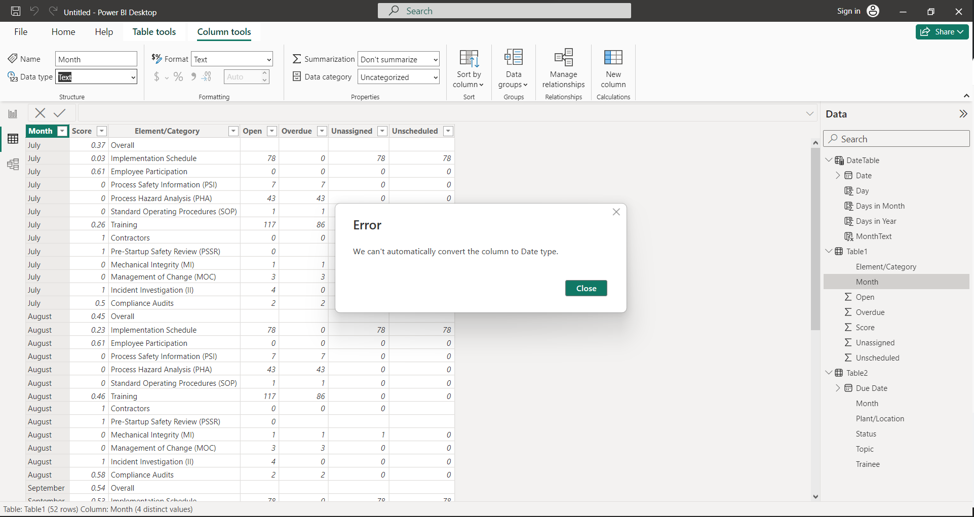 Solved: Month Column - Microsoft Fabric Community