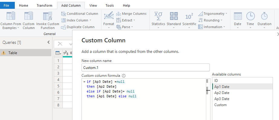 Solved: Identify Most Recent Date Between Multiple Columns - Microsoft ...