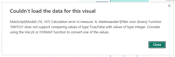 Solved: SWITCH isn't working properly - Microsoft Fabric Community