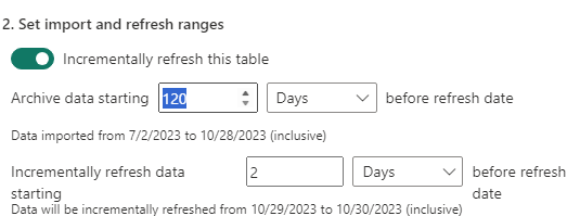 Power BI incremental refresh policy limitation - Microsoft Fabric Community