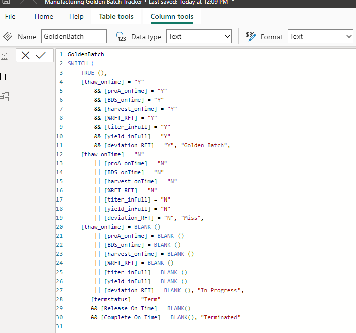 switch not working correctly - Microsoft Fabric Community