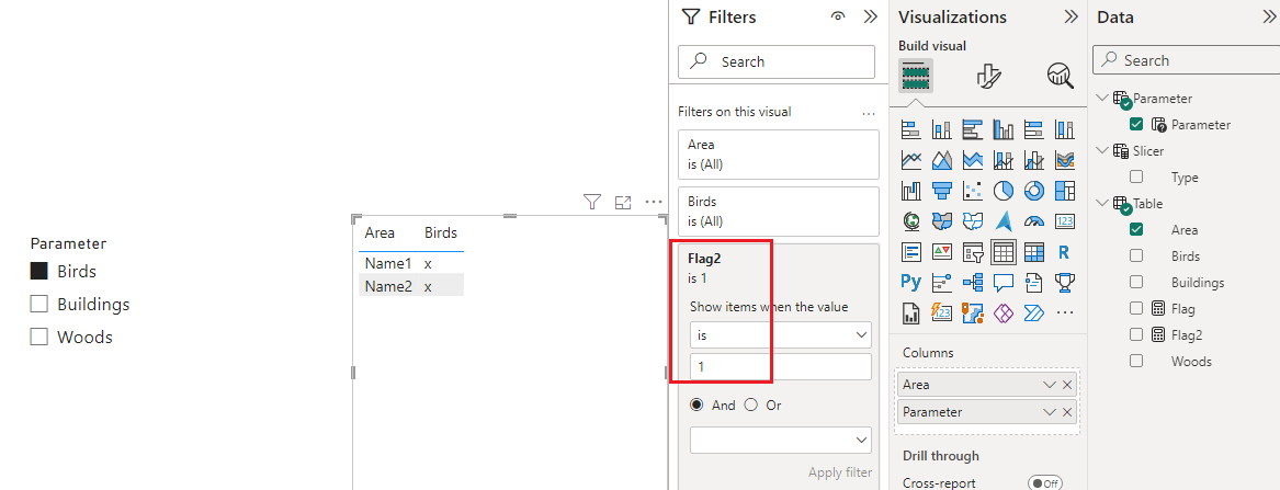 Filter visual based on value not being blank - Microsoft Fabric Community